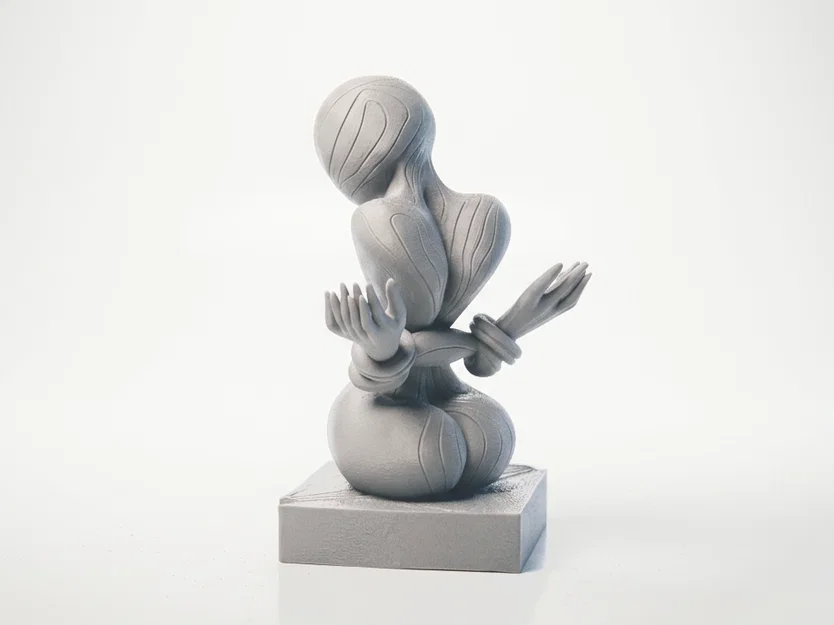 Tượng Nghệ Thuật 3D Hình Nhân Vật Suy Tư (Tortured Sculpture) - Image 2