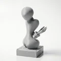 Tượng Nghệ Thuật 3D Hình Nhân Vật Suy Tư (Tortured Sculpture) - Thumbnail 3