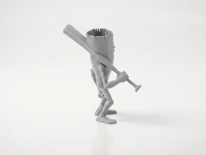 Mô hình tượng nhân vật Tree Batter - Đồ chơi trang trí 3D in ấn - Image 3