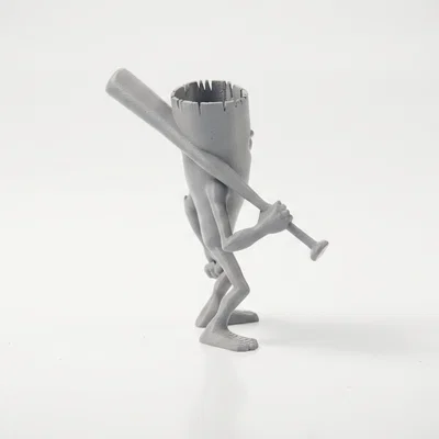Mô hình tượng nhân vật Tree Batter - Đồ chơi trang trí 3D in ấn