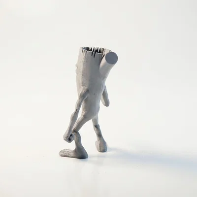 Mô hình tượng nhân vật Tree Batter - Đồ chơi trang trí 3D in ấn