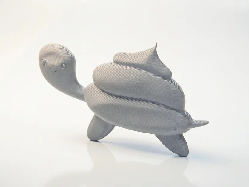 Mô hình Rùa Turdle với thiết kế vỏ xoắn độc đáo - Tượng 3D in ấn - Image 1