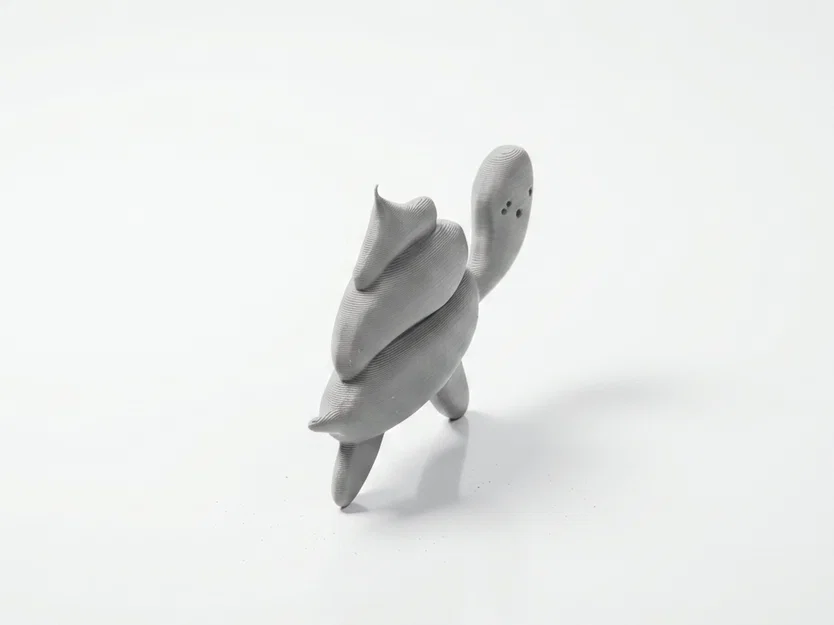 Mô hình Rùa Turdle với thiết kế vỏ xoắn độc đáo - Tượng 3D in ấn - Image 4