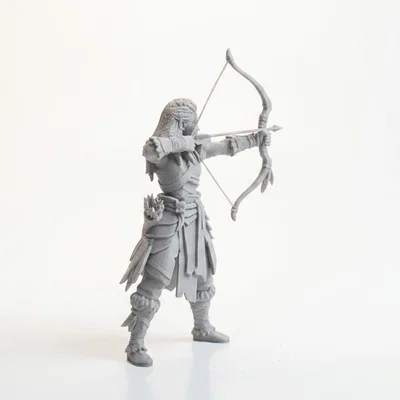 Mô hình tượng thợ săn bộ lạc Archer in 3D