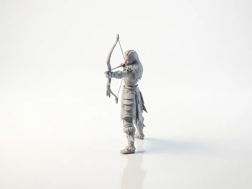 Mô hình tượng thợ săn bộ lạc Archer in 3D - Image 4