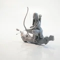 Mô hình nữ thợ săn bộ lạc in 3D (Tribal Huntress Archer Figurine) - Thumbnail 1