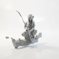 Mô hình nữ thợ săn bộ lạc in 3D (Tribal Huntress Archer Figurine) - Thumbnail 2