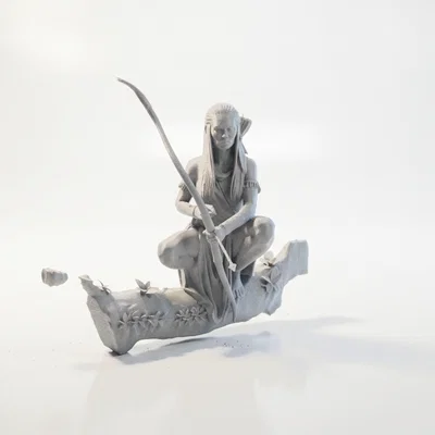 Mô hình nữ thợ săn bộ lạc in 3D (Tribal Huntress Archer Figurine)