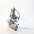Mô hình nữ thợ săn bộ lạc in 3D (Tribal Huntress Archer Figurine) - Thumbnail 3