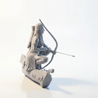 Mô hình nữ thợ săn bộ lạc in 3D (Tribal Huntress Archer Figurine)