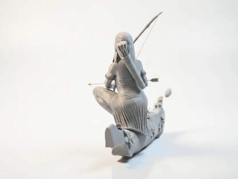 Mô hình nữ thợ săn bộ lạc in 3D (Tribal Huntress Archer Figurine) - Image 4