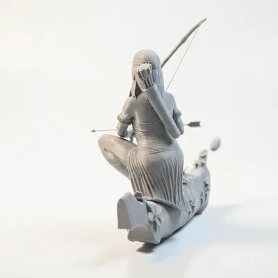 Mô hình nữ thợ săn bộ lạc in 3D (Tribal Huntress Archer Figurine)