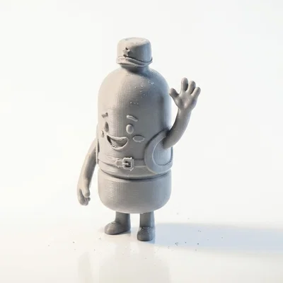 Mô hình linh vật Water Guy in 3D