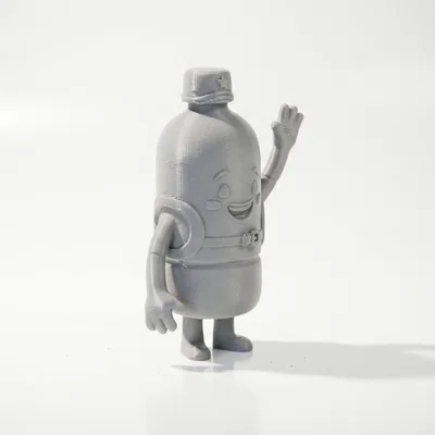 Mô hình linh vật Water Guy in 3D