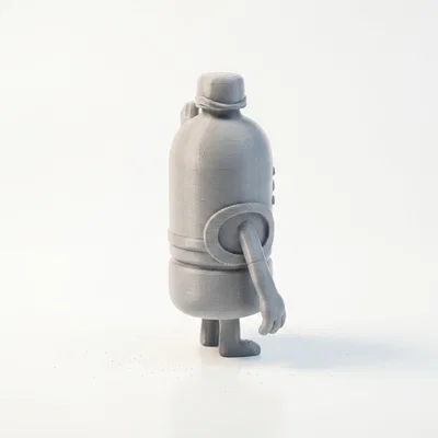 Mô hình linh vật Water Guy in 3D