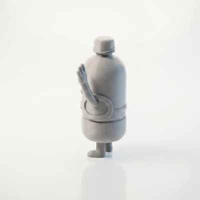 Mô hình linh vật Water Guy in 3D