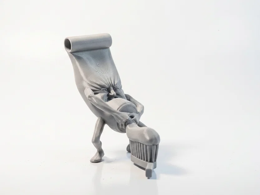 Mô hình 3D ống kem đánh răng nhân hóa cực chất - Image 2