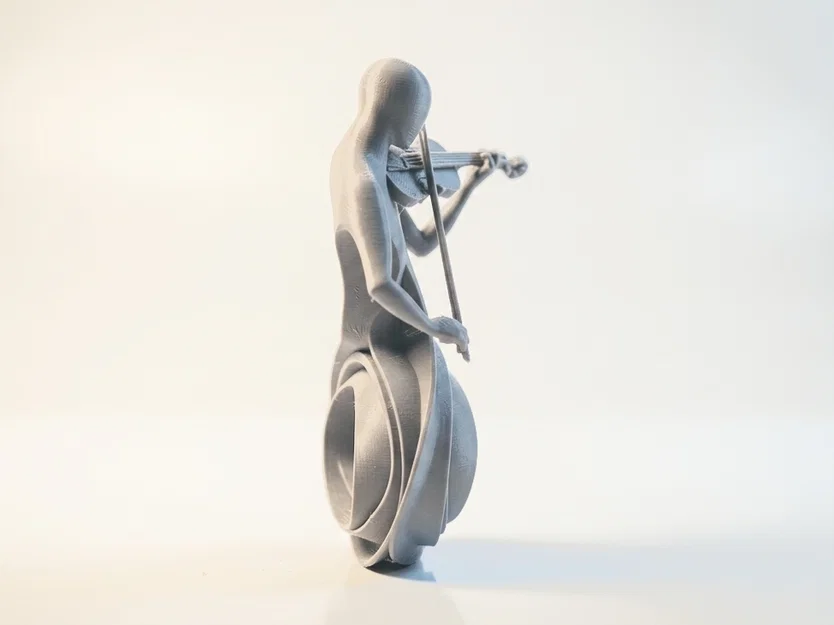 Tượng Nghệ Sĩ Violin - Mẫu In 3D Nghệ Thuật Đầy Tinh Tế - Image 3