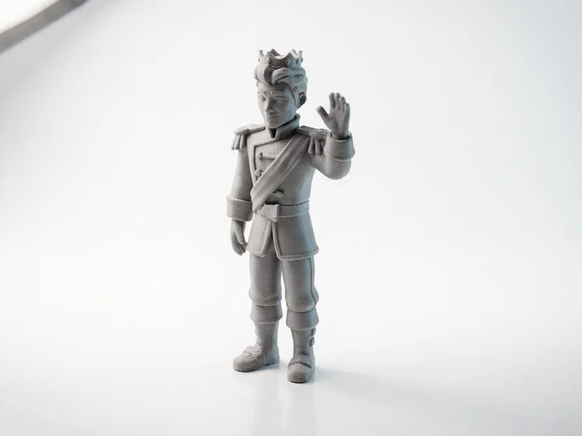 Mô hình Vị Vua Vẫy Tay Chào – Nhân vật hoàng gia in 3D - Image 1