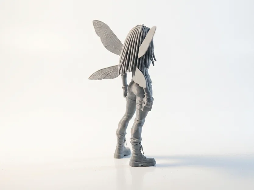 Mô hình nàng tiên có cánh tinh xảo - Tệp in 3D fantasy - Image 3