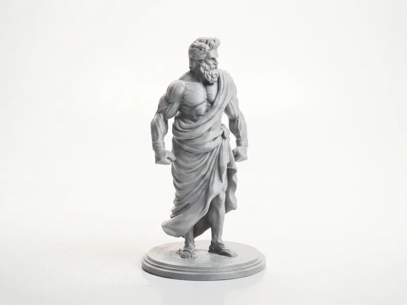 Tượng Thần Zeus Hy Lạp - Mô Hình In 3D Độc Đáo - Image 2