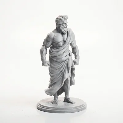 Tượng Thần Zeus Hy Lạp - Mô Hình In 3D Độc Đáo
