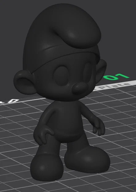 Mô hình Smurf tinh giản (Simplified Smurf) in 3D cực đẹp - Image 1