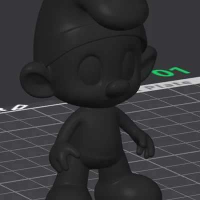 Mô hình Smurf tinh giản (Simplified Smurf) in 3D cực đẹp