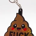 Móc khóa cục phân Kawaii "F*ck" in 3D | Quà tặng vui nhộn - Thumbnail 8