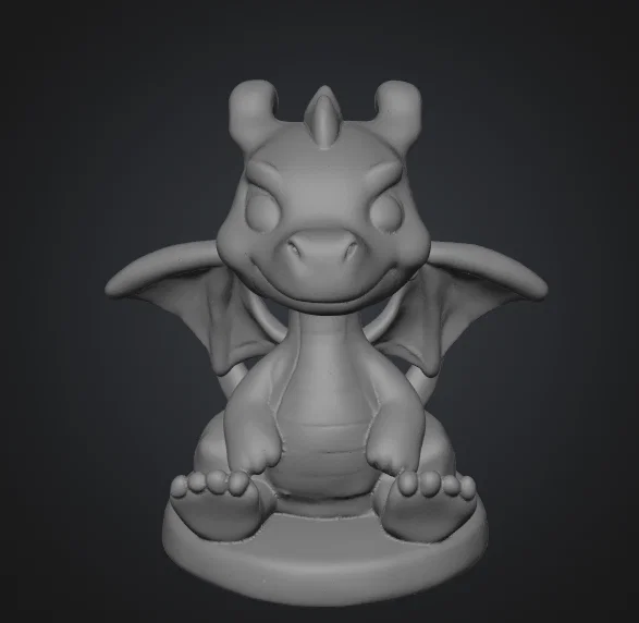 Mô hình rồng con chibi đáng yêu - File in 3D trang trí bàn làm việc - Image 1