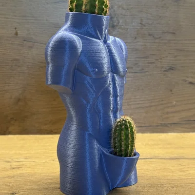 The Prickly Gentleman Planter – Chậu Xương Rồng Torso In 3D Độc Đáo