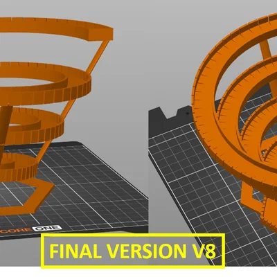 Mô hình Đường đua bi phong cách Tương lai (Futuristic Marble Run)