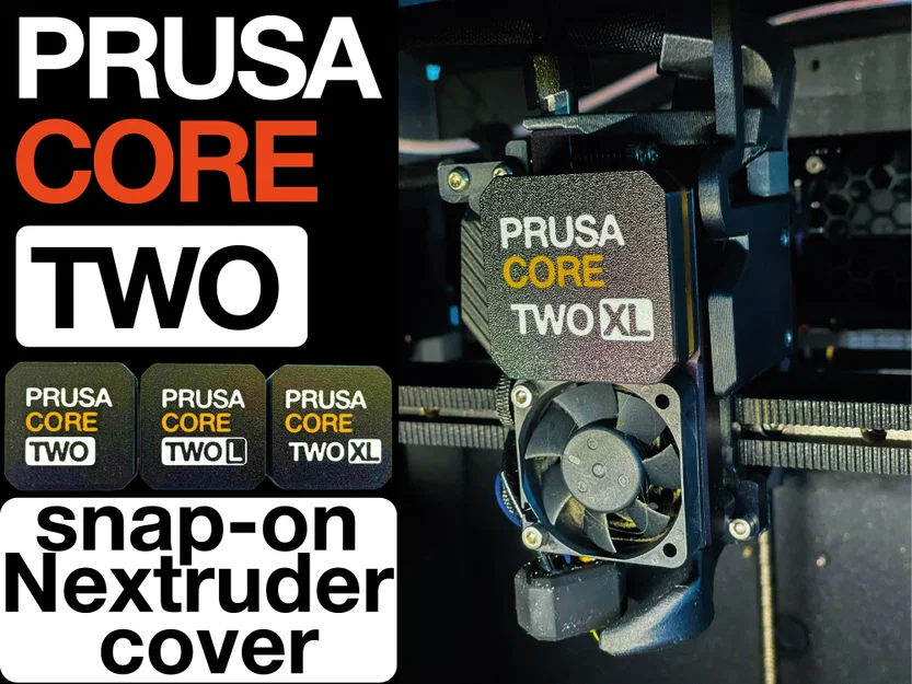 Nâng cấp Prusa CORE TWO - Mặt nạ Nextruder dạng kẹp - Image 1