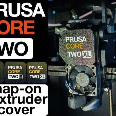 Nâng cấp Prusa CORE TWO - Mặt nạ Nextruder dạng kẹp