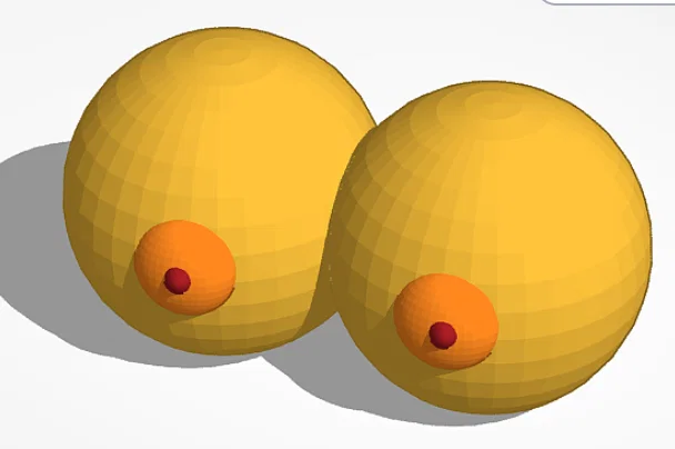 Mô hình trang trí sáng tạo Boobs Model dành cho máy in 3D - Image 1