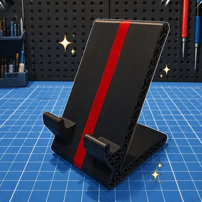 Đế giữ điện thoại 3D hiện đại, tối giản cho bàn làm việc
