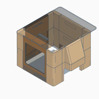 Elegoo CC-1 CANVAS Topper_Vents_Sliding Glass Top (Nắp thông gió trượt)