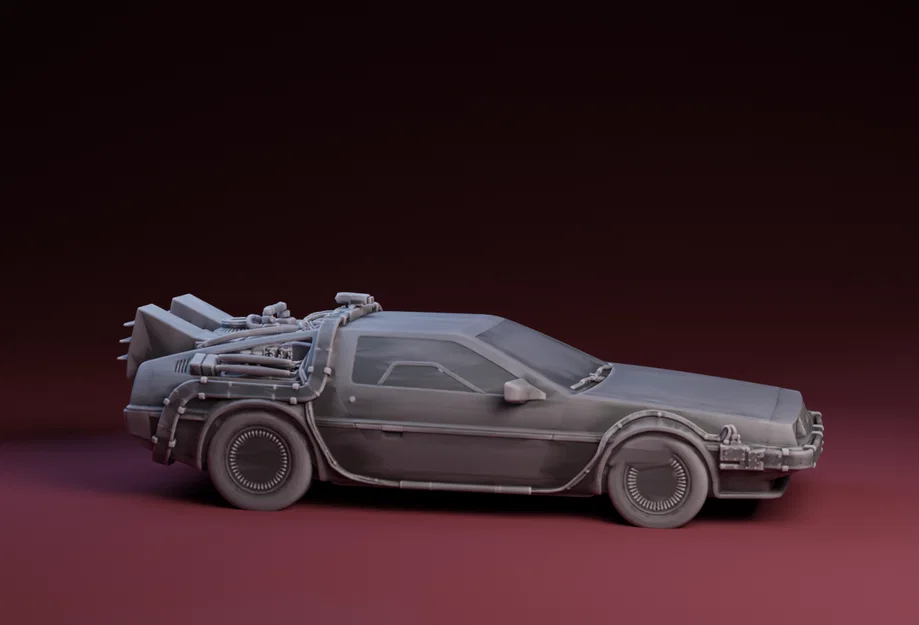 Mô hình in 3D xe DeLorean (Back To the Future) cực chất - Image 1