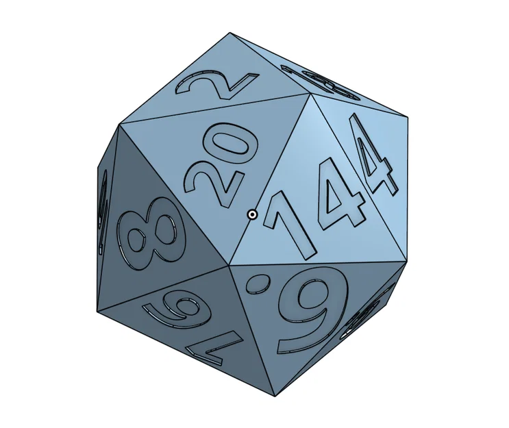 Mô hình xúc xắc D20 cỡ lớn cho game Dungeons & Dragons in 3D - Image 1