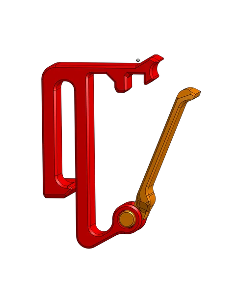 Kẹp nhựa có chốt khóa an toàn Clip with lock v5 (In 3D) - Image 1
