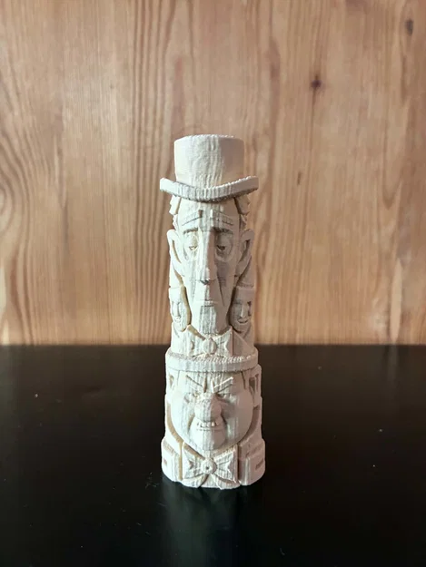 Tượng Totem Bộ Lạc Laurel & Hardy - Image 2