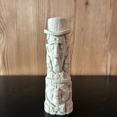 Tượng Totem Bộ Lạc Laurel & Hardy