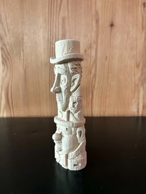 Tượng Totem Bộ Lạc Laurel & Hardy - Image 3