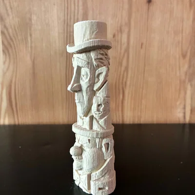 Tượng Totem Bộ Lạc Laurel & Hardy
