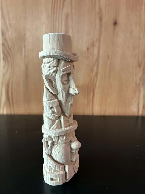 Tượng Totem Bộ Lạc Laurel & Hardy - Image 5