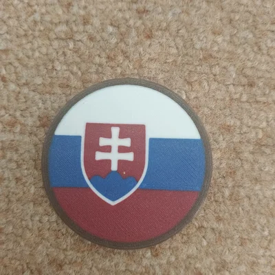 Mô hình huy hiệu Slovakia trang trí nắp lon 3D (dùng cho 0,5L & 0,33L)