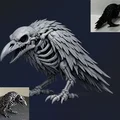 Quạ Bộ Xương Rùng Rợn (Creepy Skeleton Crow) - Thumbnail 1