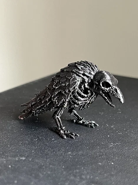 Quạ Bộ Xương Rùng Rợn (Creepy Skeleton Crow) - Image 3