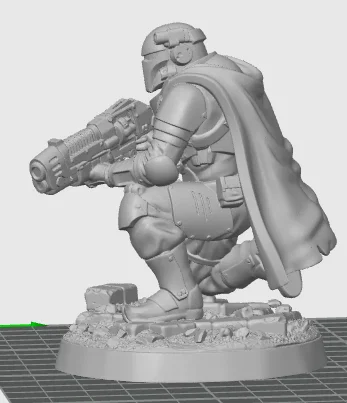 Mô hình Hiệp sĩ Oath Sword Bastion quỳ bắn súng plasma - Image 3