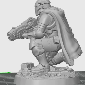 Mô hình Hiệp sĩ Oath Sword Bastion quỳ bắn súng plasma